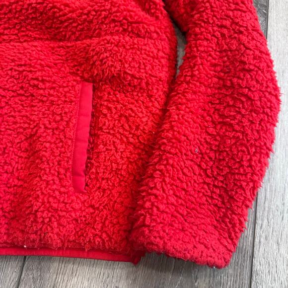 Wondershop Girls' Red Sherpa Pullover Jacket - Size L (10/12) - Picture 2 of 5